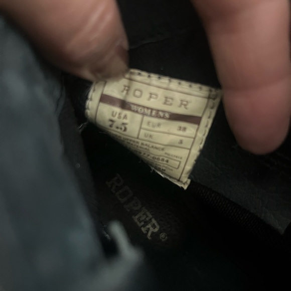 Roper 1/4 high black boots - Picture 3 of 5